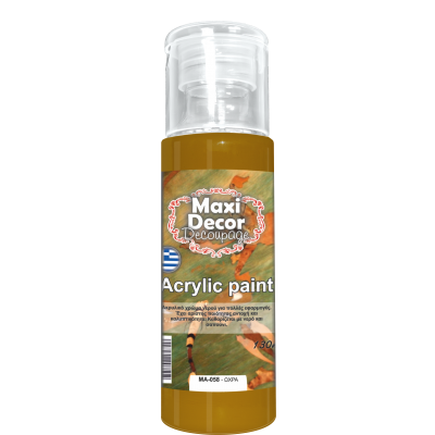 Ακρυλικό Χρώμα 130ml Maxi Decor Ώχρα MA058_MA058130